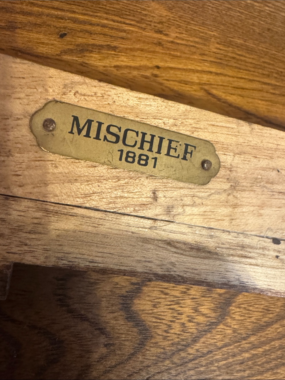 Half Hull 1881 Mischief wood model - Picture 5 of 7